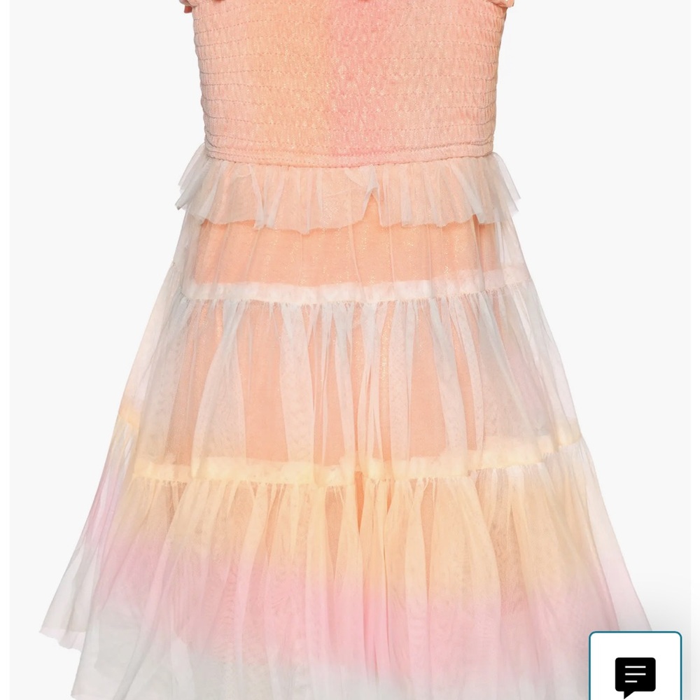 Baby Sara Rainbow Mesh Dress 6X - Picture 4 of 10